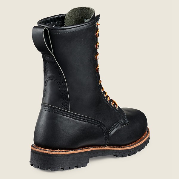 Work Støvler Dame - Red Wing Loggermax - 9-Inch Soft Toe - Made To Order - Sort - PJAVWI-209